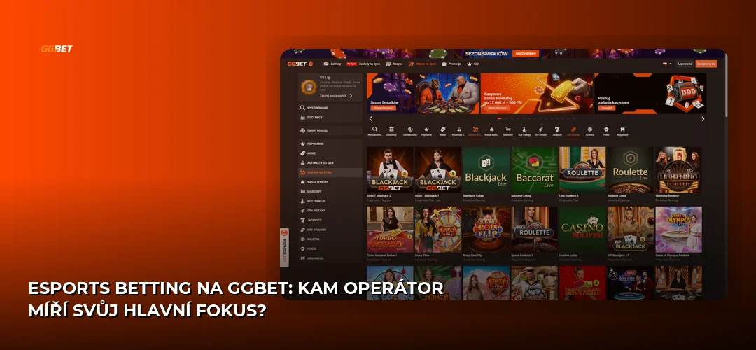 Snímek obrazovky webu GGBet