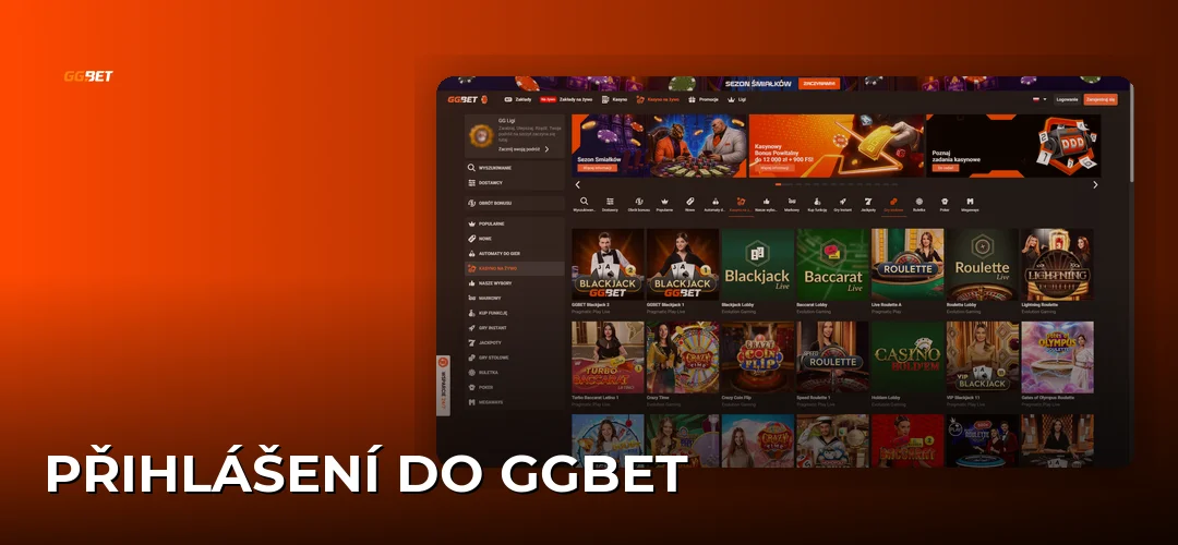 Snímek obrazovky webu GGBet