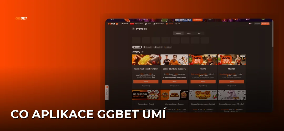 Snímek obrazovky webu GGBet